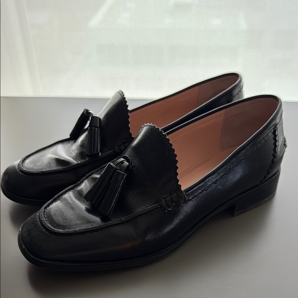 J. Crew Black Leather Loafers - Picture 1 of 4